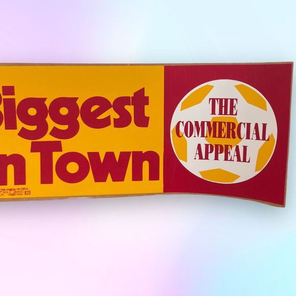 Vintage Memphis Rogues Soccer Team Bumper Sticker “The Biggest Kick in Town” - Picture 3 of 6